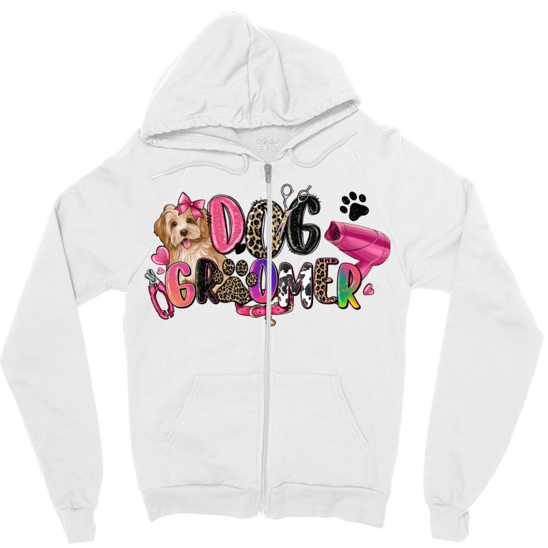 Dog Groomer Zipper Hoodie | Artistshot