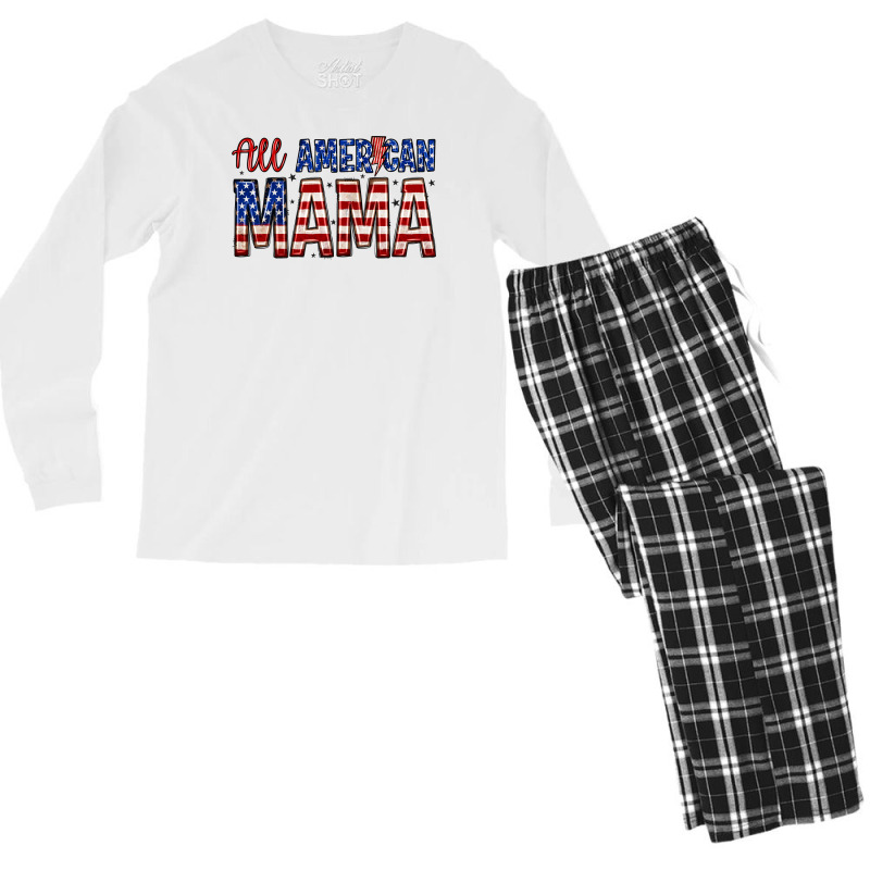 All American Mama Zillion Men's Long Sleeve Pajama Set | Artistshot