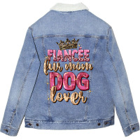 Fiancée Fur Mom Dog Lover Unisex Sherpa-lined Denim Jacket | Artistshot