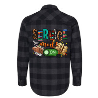 Service Mode On Woman Version Flannel Shirt | Artistshot