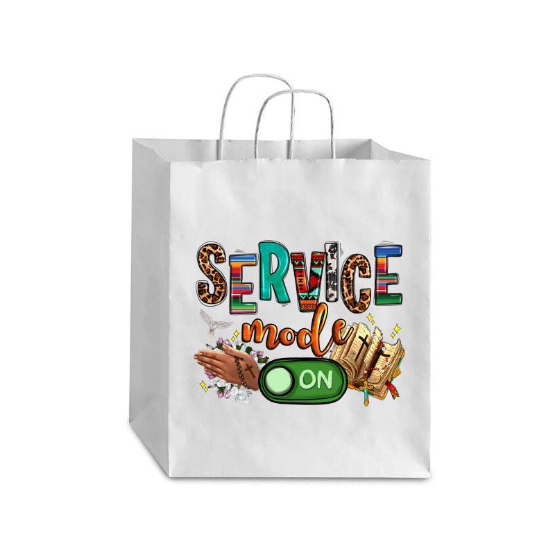 Service Mode On Woman Version Debie Paper Bag - 10 X 5 X 13 | Artistshot