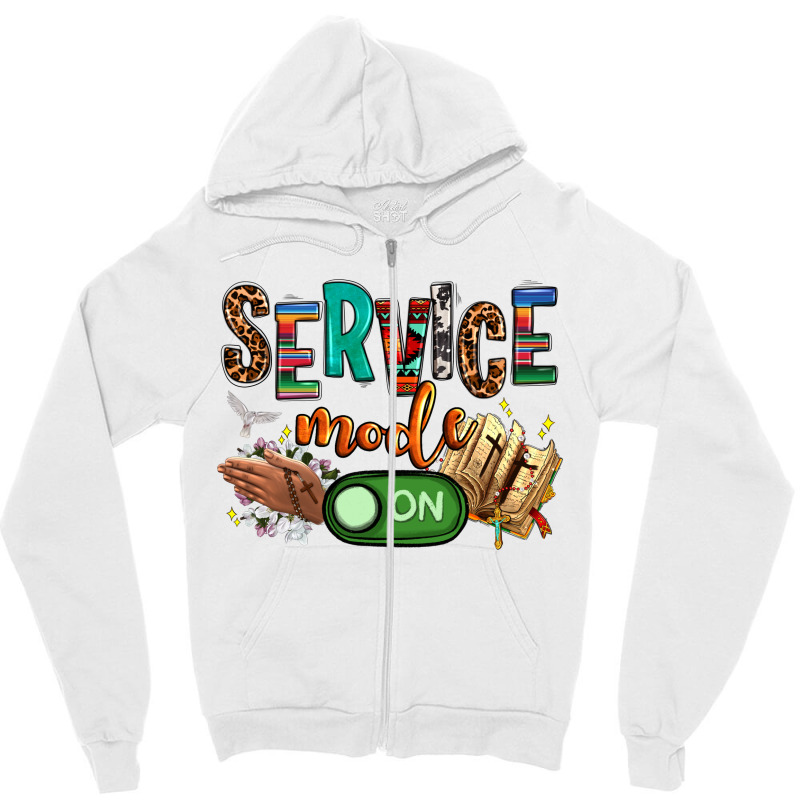 Service Mode On Woman Version Zipper Hoodie | Artistshot