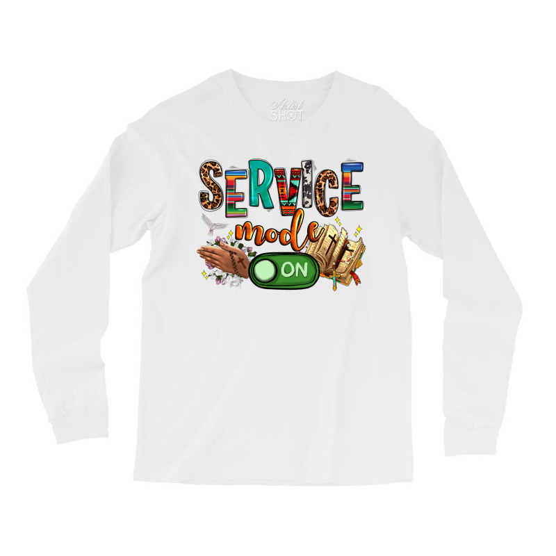 Service Mode On Woman Version Long Sleeve Shirts | Artistshot