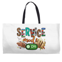 Service Mode On Woman Version Weekender Totes | Artistshot