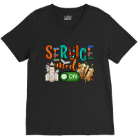 Service Mode On V-neck Tee | Artistshot