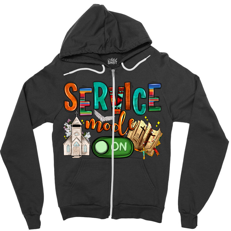 Service Mode On Zipper Hoodie | Artistshot