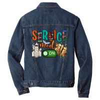 Service Mode On Men Denim Jacket | Artistshot