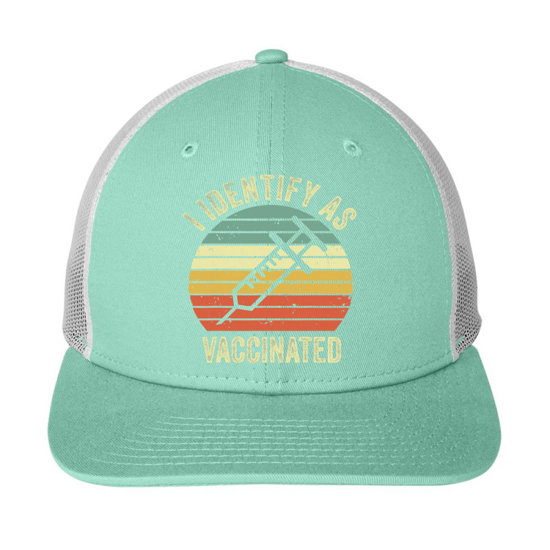 I Identify As Vaccinated Snapback Trucker Cap by VictorCruz | Artistshot