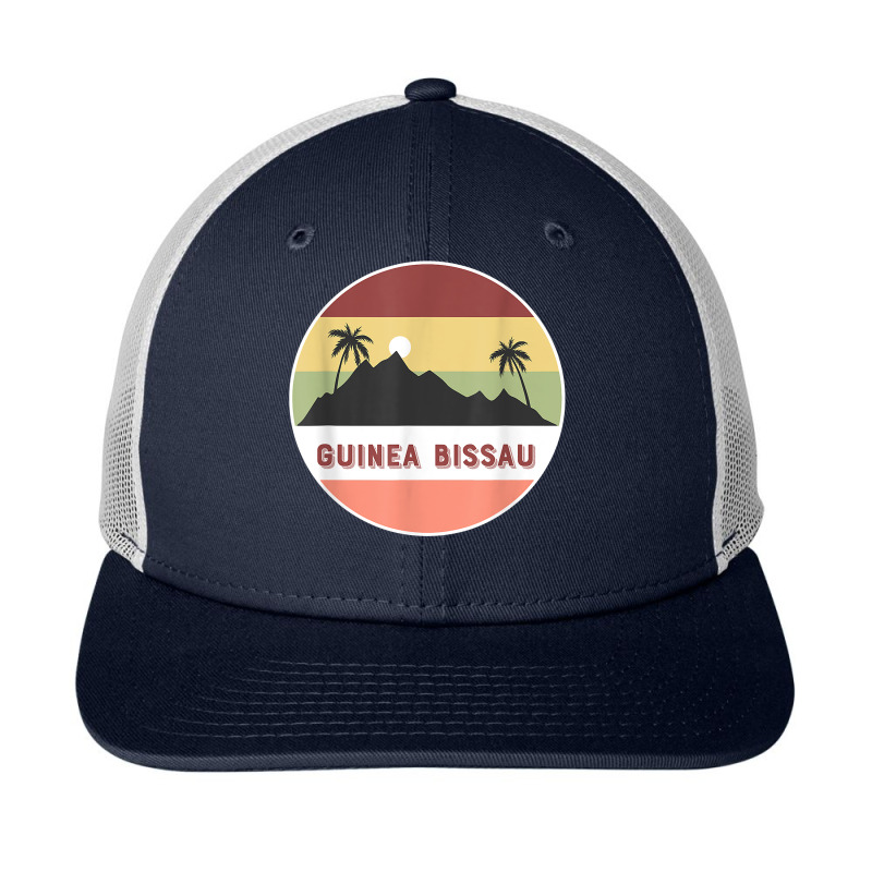 Guinea Bissau Mountain And Palms T Shirt Snapback Trucker Cap | Artistshot