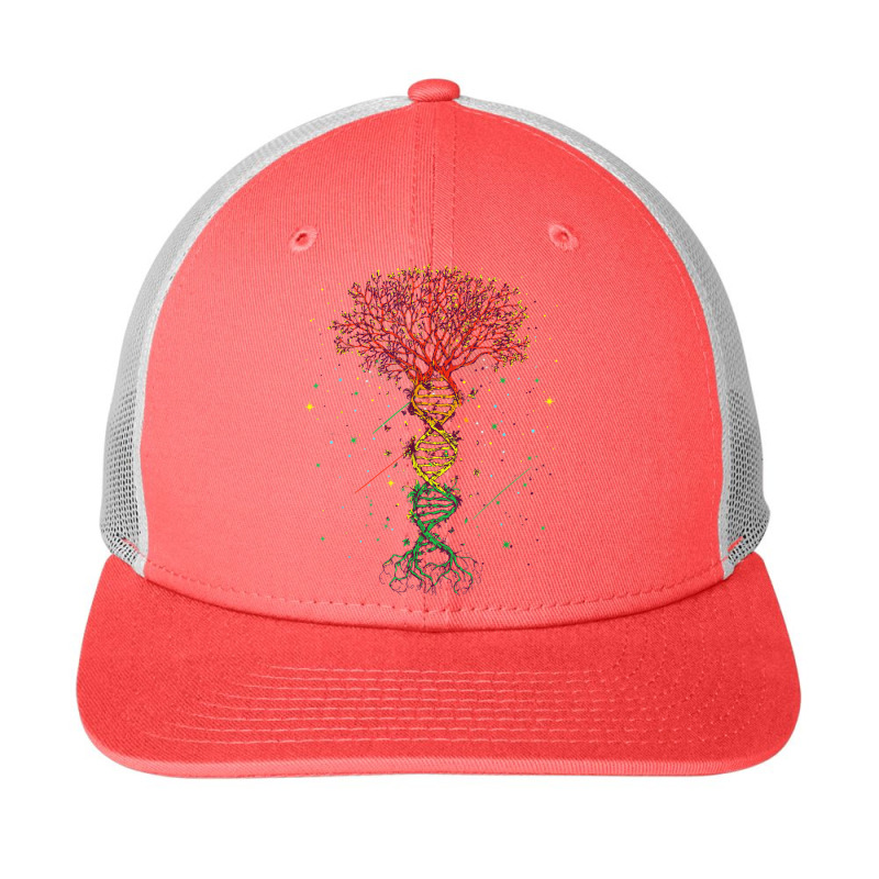 Dna Tree Life Genetics Biologist Science Earth Day Snapback Trucker Cap by PhoebeHaggett | Artistshot