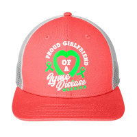 Womens Proud Girlfriend Of A Lyme Disease Warrior Boyfriend V Neck Snapback Trucker Cap | Artistshot