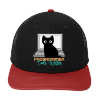 Funny Cat Programmer Code Writer Programming Codin Snapback Trucker Cap | Artistshot