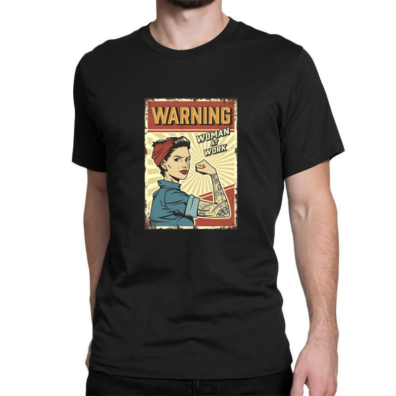 The Woman Atwork Vintage Classic T-shirt by basils | Artistshot