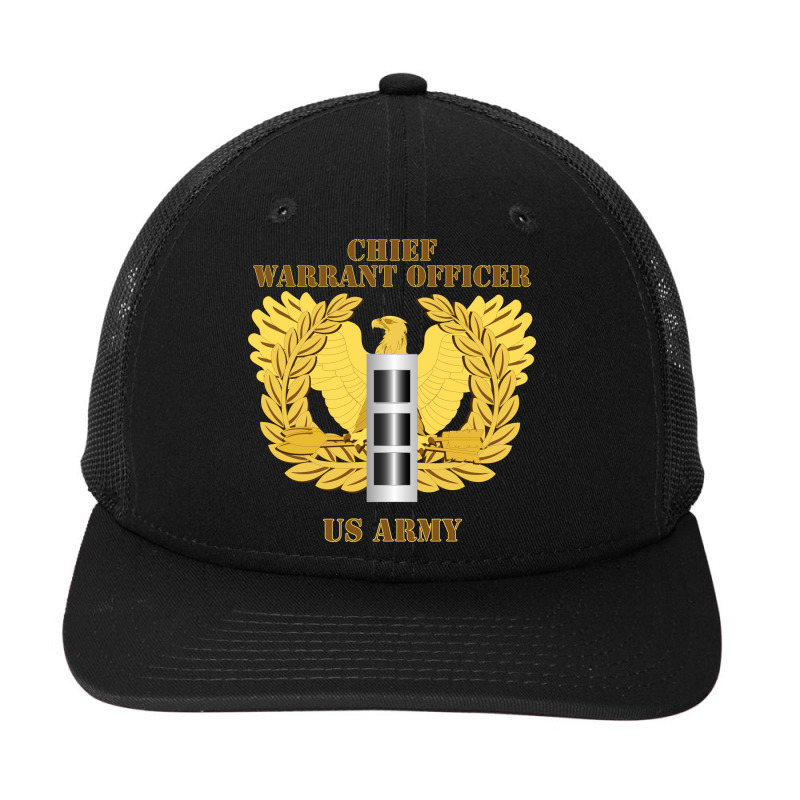 Emblem - Warrant Officer - Cw3 T-shirt Snapback Trucker Cap by moonlight2270 | Artistshot