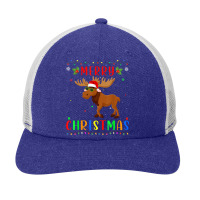 Xmas Light Moose Design Matching Christmas Pajama T Shirt Snapback Trucker Cap | Artistshot