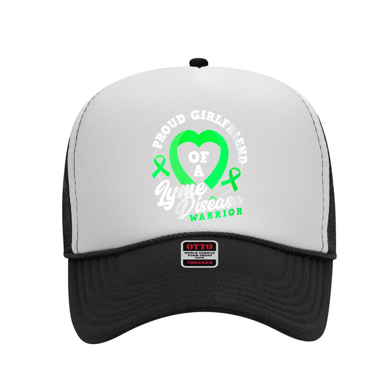 Womens Proud Girlfriend Of A Lyme Disease Warrior Boyfriend V Neck Foam Trucker Hat | Artistshot