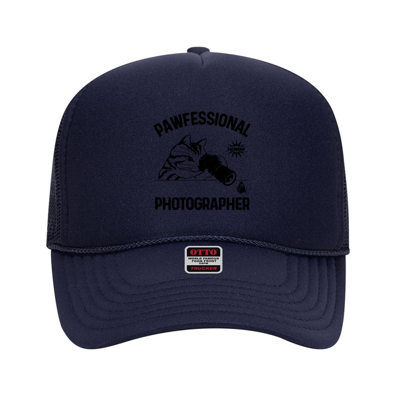 Pawfessional Photographer T  Shirt Pawfessional Photographer   Studio Foam Trucker Hat by guillemotmare | Artistshot