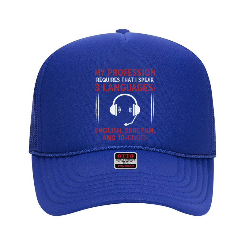 My Profession Requires That I Speak 3 Languages Fu Foam Trucker Hat by moonlight2270 | Artistshot