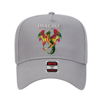 Imagine Being A Dragon Breathing Fire Magical Wings Boys Men Poster Adjustable Baseball Cap | Artistshot