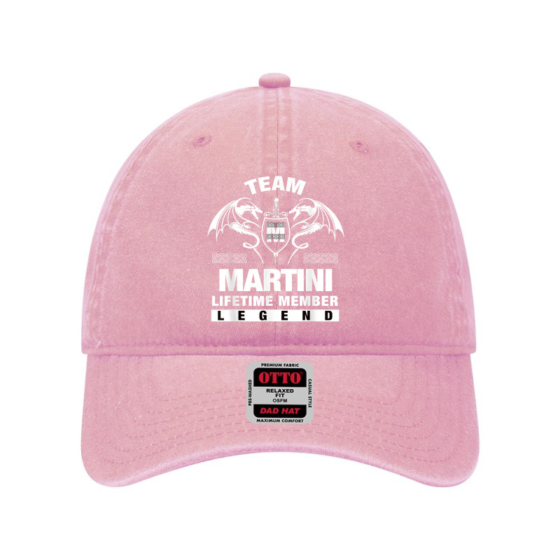 Team Martini Lifetime Member Gifts T Shirt Dyed Cap by maionexzweddel1i | Artistshot