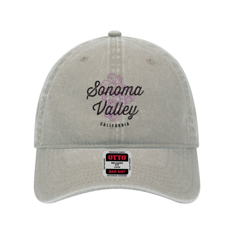 Sonoma Valley California Wine Country Vintage Sweatshirt Dyed Cap by darinelelwell | Artistshot