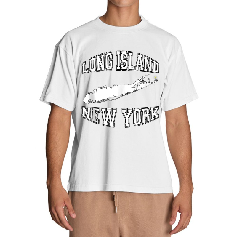 Trendy Long Island New York Varsity Letter Tank Top Urban Heavy T-shirt by cm-arts | Artistshot