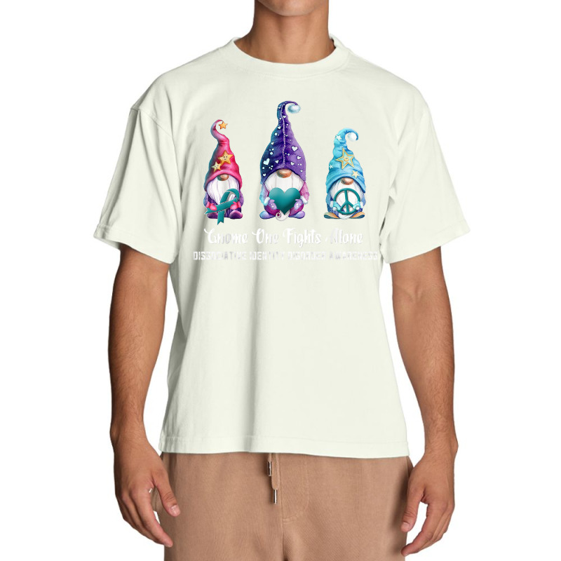 Gnome One Fights Alone Dissociative Identity Disorder T Shirt Urban Heavy T-shirt | Artistshot