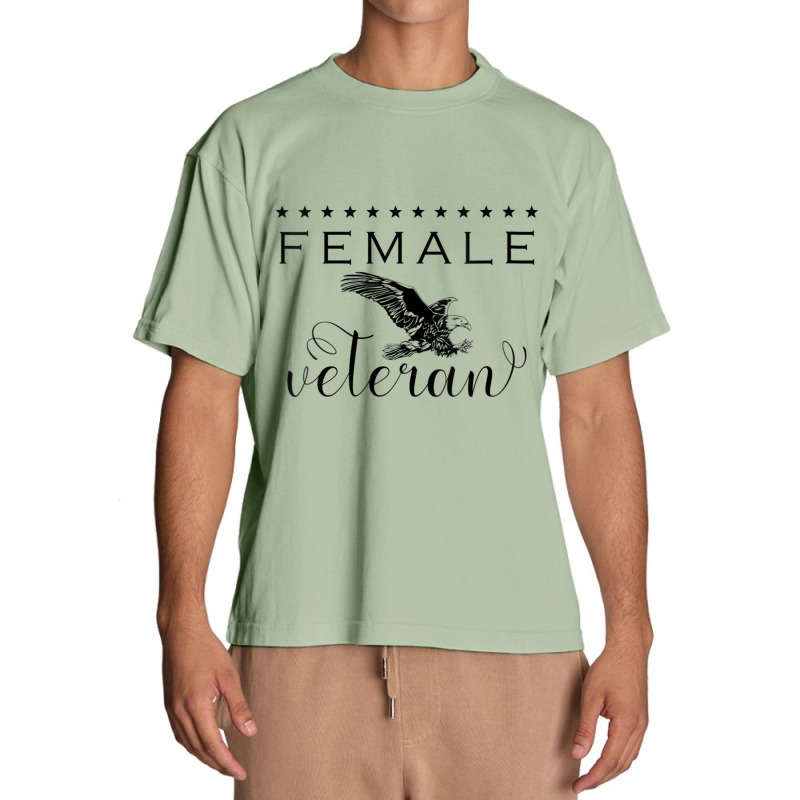 Womens Female Veteran Gift Women Girls Retired Military Soldiers V Nec Urban Heavy T-shirt | Artistshot