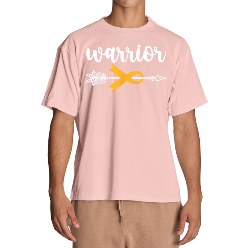 Childhood Cancer Awareness Hope Support Strong Warrior T Shirt Urban Heavy T-shirt | Artistshot