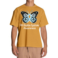 Pitt Hopkins Syndrome Awareness Warrior Light Blue Ribbon T Shirt Urban Heavy T-shirt | Artistshot