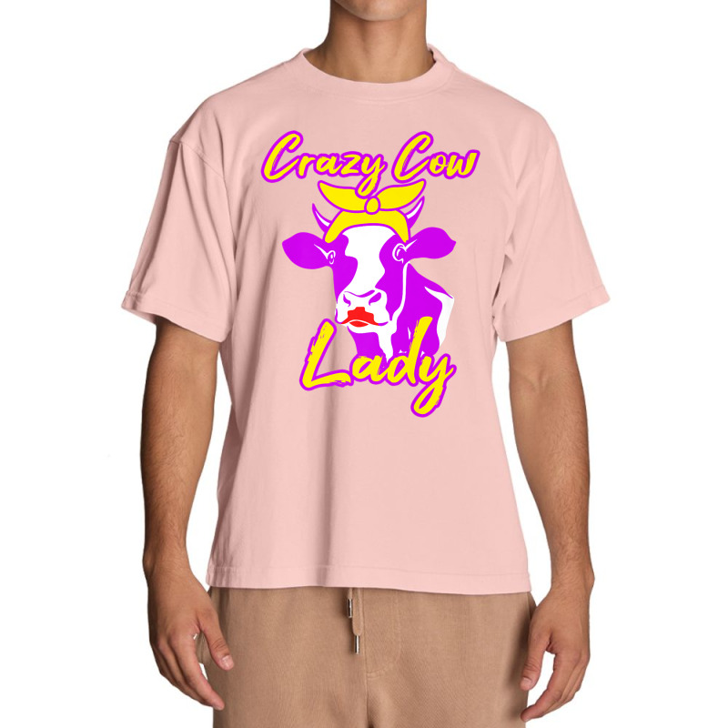 Cow Crazy Lady T Shirt Dairy Farmer Whisperer Gift Women Urban Heavy T-shirt | Artistshot