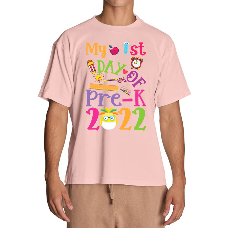 Kids My 1st Day Of Prek 2022 First Day Of School Preschool Prek Urban Heavy T-shirt | Artistshot