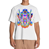 Samurai Mask Anime Demon Bushido Warrior Aesthetic Japanese T Shirt Urban Heavy T-shirt | Artistshot