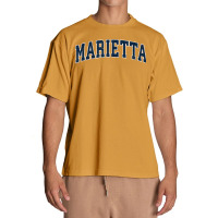 Marietta Georgia Ga Vintage Sports Design Navy Design T Shirt Urban Heavy T-shirt | Artistshot