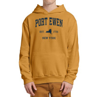 Port Ewen New York Ny Vintage Athletic Navy Sports Design Premium T Sh Urban Pullover Hoodie | Artistshot