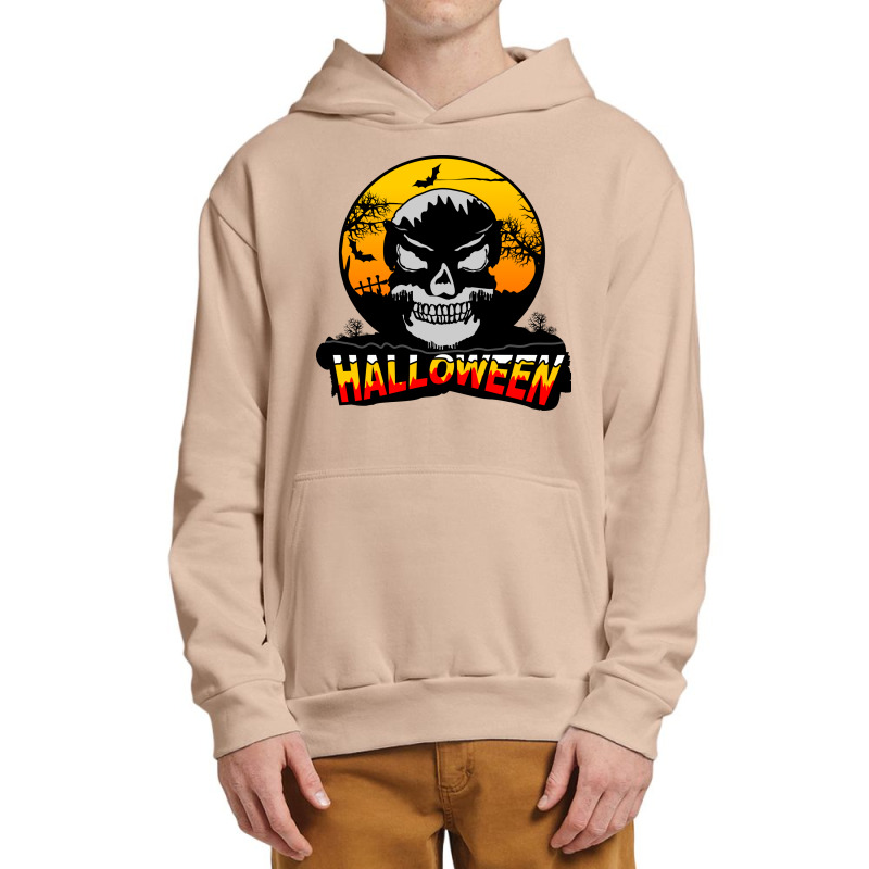 Halloween Graphic T-shirt Design And Typography Urban Pullover Hoodie | Artistshot