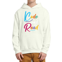 Code And Read Retro Dyslexia Learning Disability Dyslexic T Shirt Urban Pullover Hoodie | Artistshot