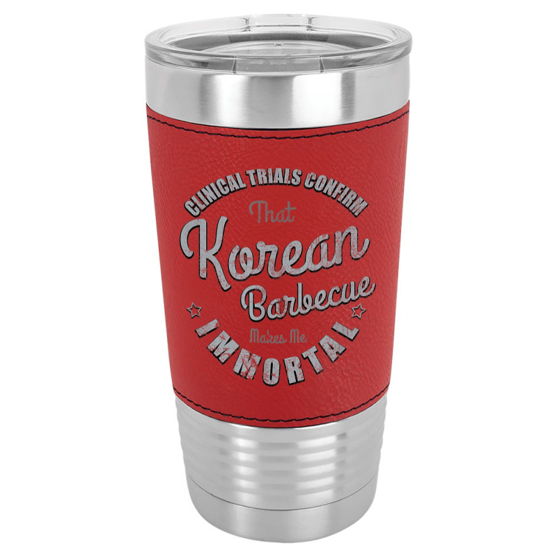 Clinical Trials Confirm   Vintage Korean Barbecue Theme T Shirt Leatherette Tumbler | Artistshot