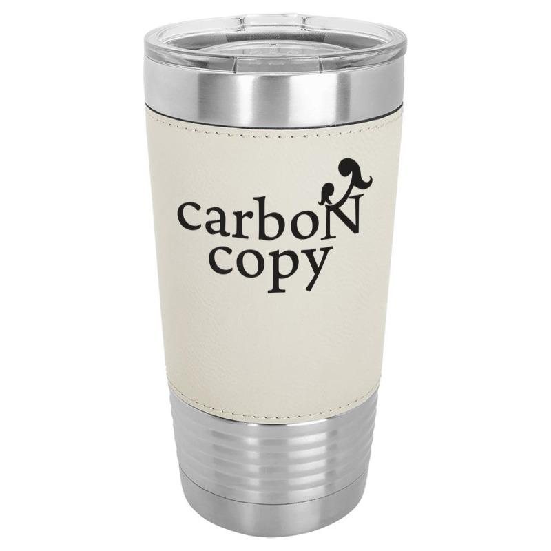 Menmommy Carbon Copy   Black Print Leatherette Tumbler | Artistshot