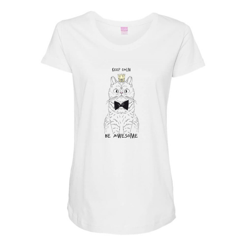 Keep Calm Maternity Scoop Neck T-shirt by Disgus_Thing | Artistshot