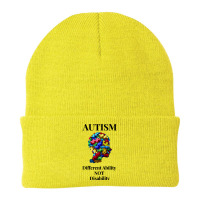 Autism Puzzle Autistic Different Ability Not Disability Autistic Beanie | Artistshot