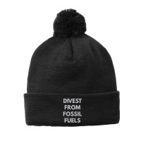 Divest From Fossil Fuels Pom Pom Beanie | Artistshot