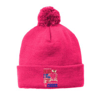 I Stand The Flag Kneel The Cross Pom Pom Beanie | Artistshot