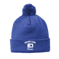 Never Lose Focus Camera Photography Pom Pom Beanie | Artistshot