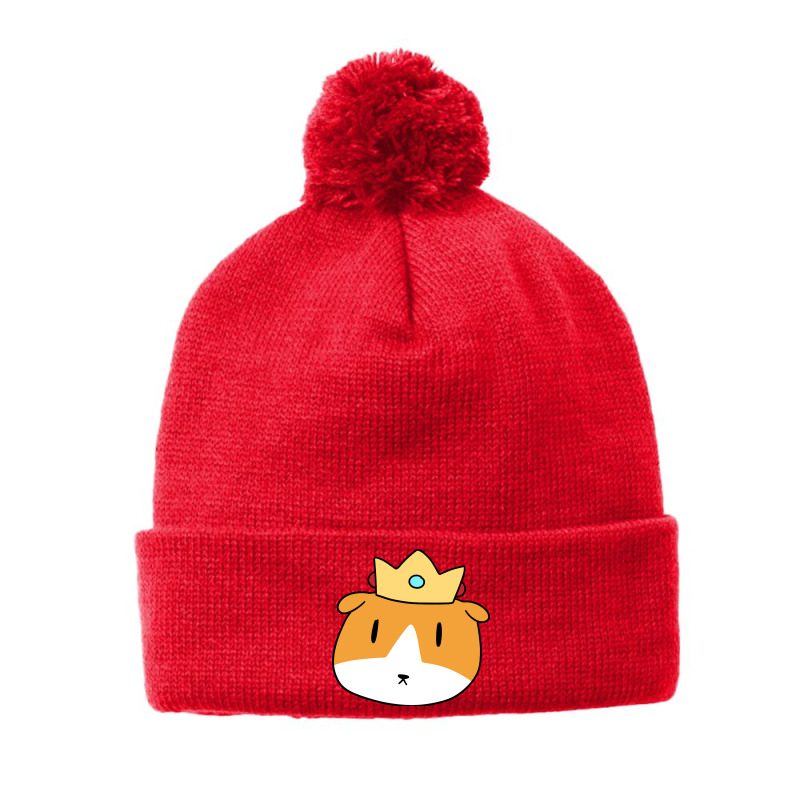 Crown Guinea Pig Face Pom Pom Beanie | Artistshot