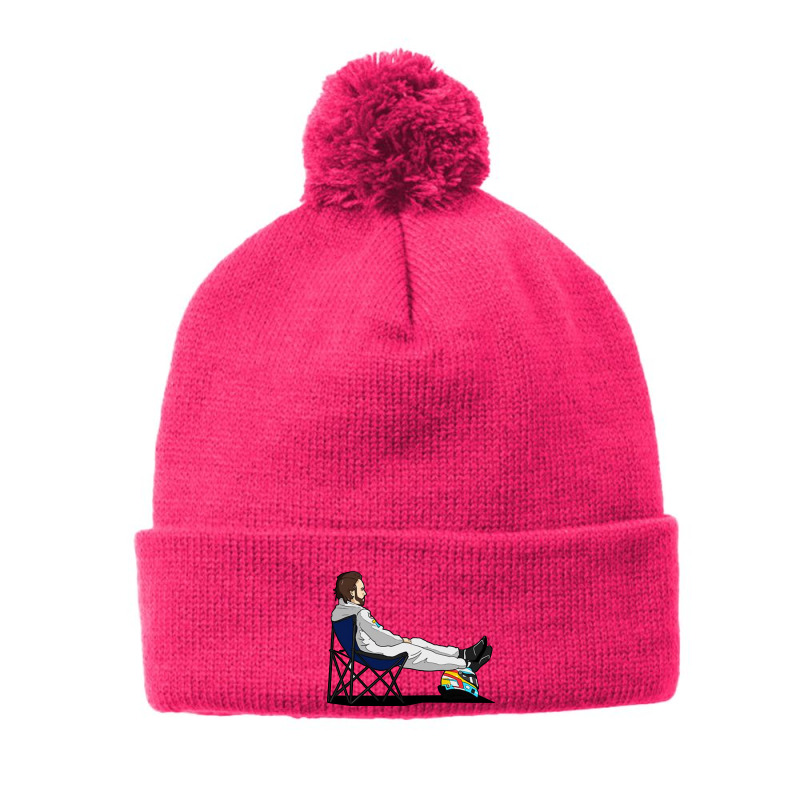 Formula Sport Pom Pom Beanie by Lilin Art | Artistshot