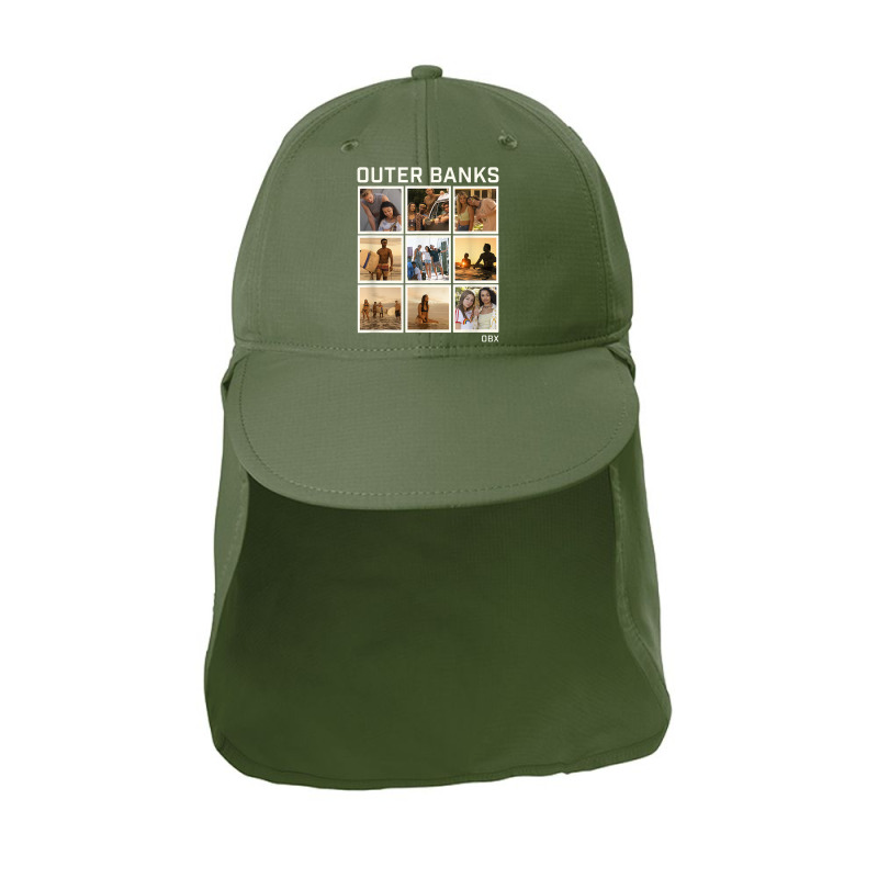 Outer Banks Group Shot Photo Panel Collage Sun Shade Cap by kamiatun | Artistshot