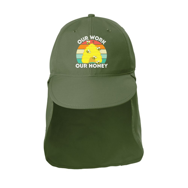 Bee Vegan T  Shirt Our Work Our Honey Bee Vegan Plantbased Funny Novel Sun Shade Cap | Artistshot