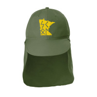 Skol Purple Yellow Vikings Runes Vintage Minnesota Gifts T Shirt Sun Shade Cap | Artistshot