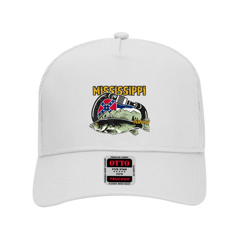 Carabiner Mississippi Fishing Mesh Back Trucker Hat | Artistshot